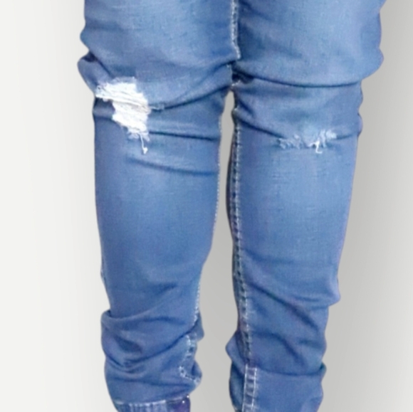 GUESS WOMENS LOW RISE POWER SKINNY CINDY FIT SIZE 31" BLUE JEANS - Picture 5 of 5